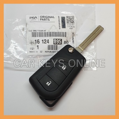 Genuine Citroen C1 (B4) Flip Remote Key (1612489580)