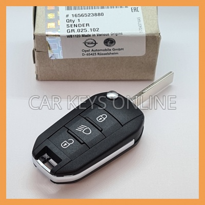 Genuine 3 Button Remote Key for Opel Combo / Vivaro / Zafira Life (16 565 238 80)