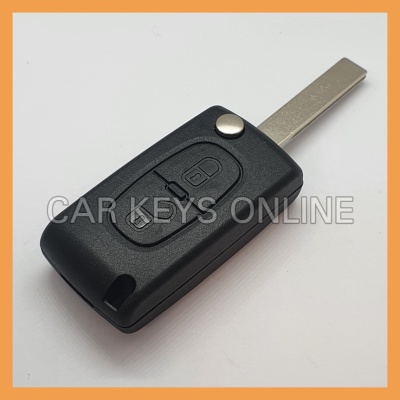 Peugeot car key 2 buttons - 206 (2002-2006) - 6554YL - without