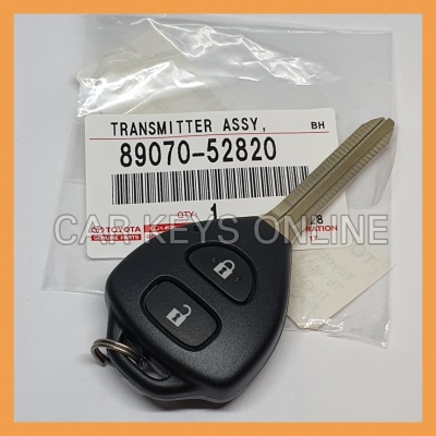 Genuine Toyota 2 Button Remote Key - Japanese Models (89070-52820 / 89070-52710)