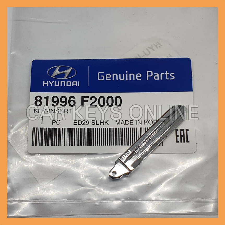 Genuine Hyundai Remote Key Blade (81996-F2000)
