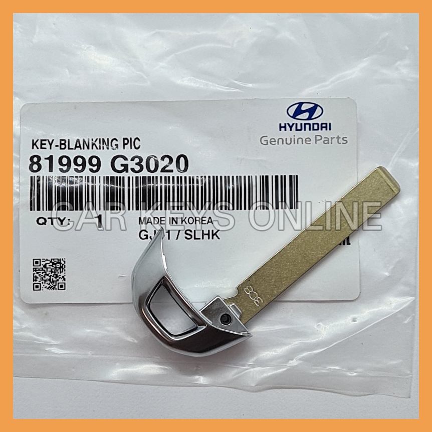 Genuine Hyundai Smart Remote Key Blade (81999-G3020)