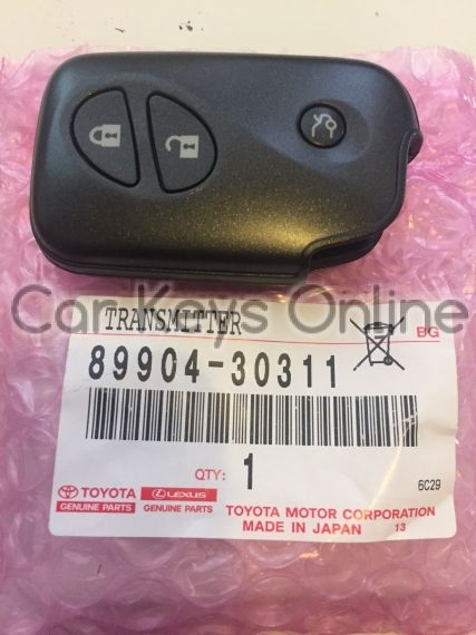 Genuine Lexus IS / LS / GS 3 Button Smart Remote (14AAC) (89904-30311)