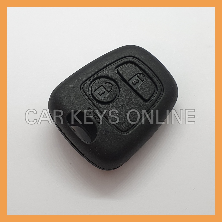 RFC 2-Button Key Fob Case For Peugeot 107 (2005-2014) – Black Remote Housing