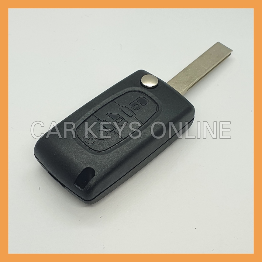 Aftermarket 3 Button Key Case for Citroen Dispatch / Peugeot Expert (Battery on PCB)