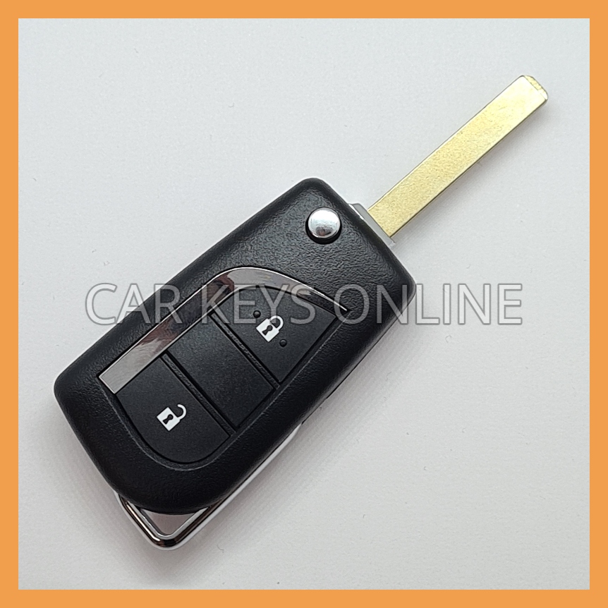Aftermarket 2 Button Flip Remote Key Case for Toyota